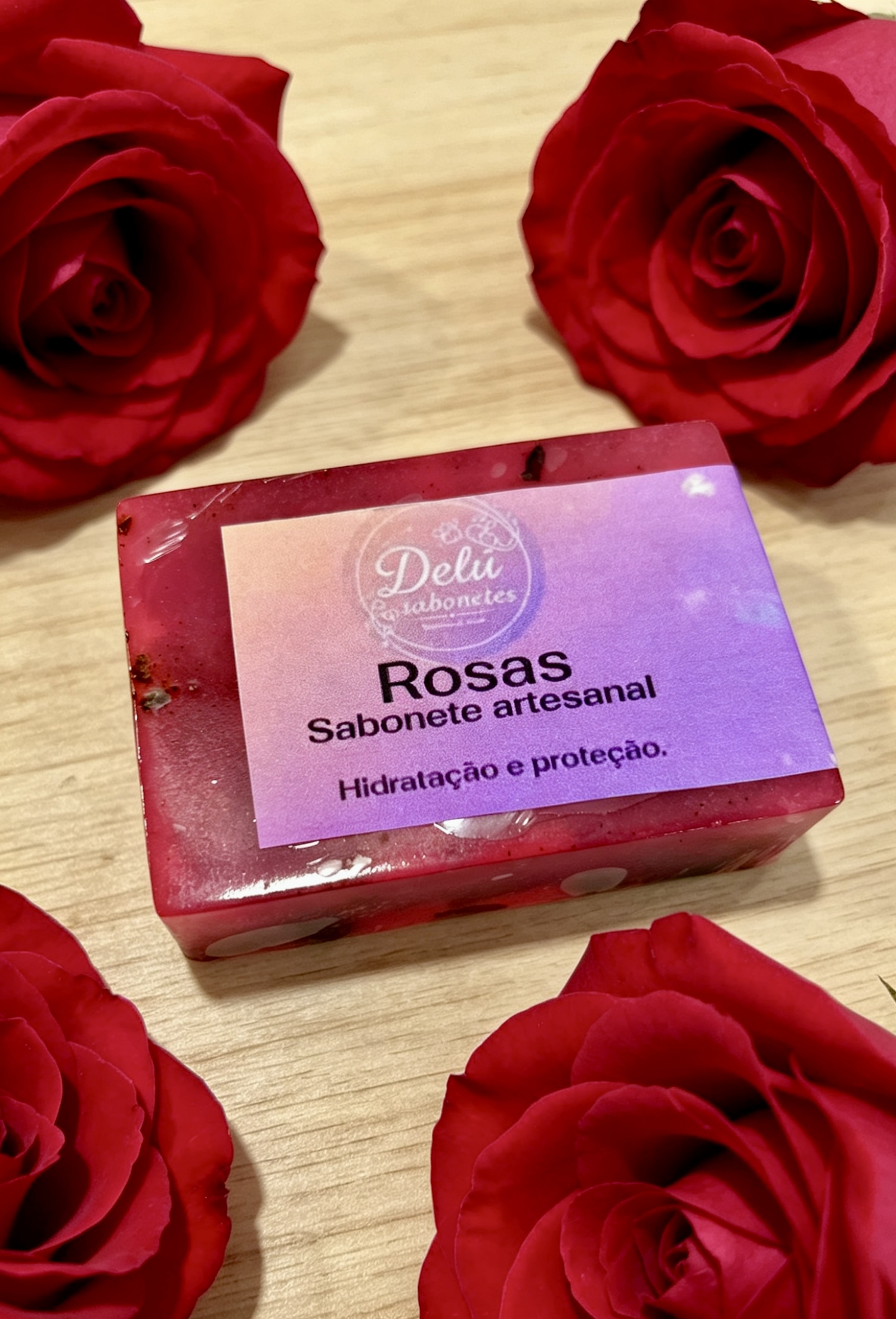 Sabonete Artesanal Rosa Exuberante