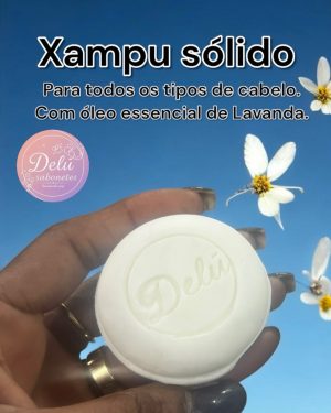 Xampu Sólido Artesanal Lavanda.