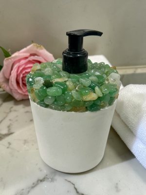 Saboneteira artesanal(líquido) cimento e quartzo.