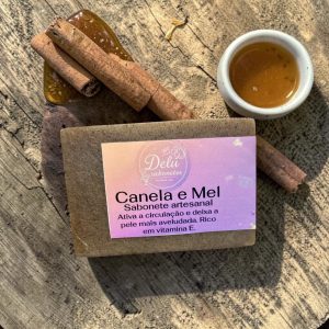 Sabonete Artesanal Canela e Mel.